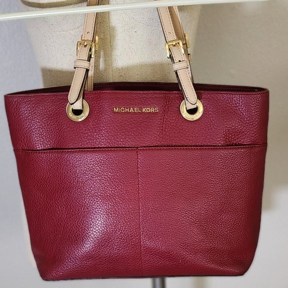MICHAEL KORS BRADFORD LEATHER PURSE/TOTE - Picture 1 of 5